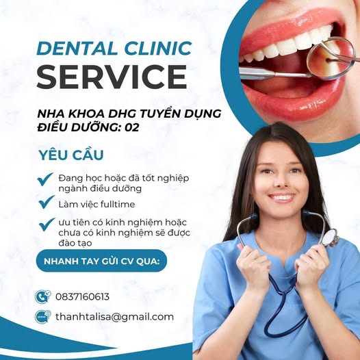 TUYỂN DỤNG PHỤ TÁ NHA KHOA
