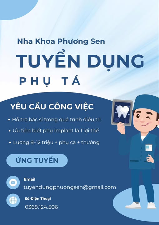 Vị trí: Phụ tá Nha khoa