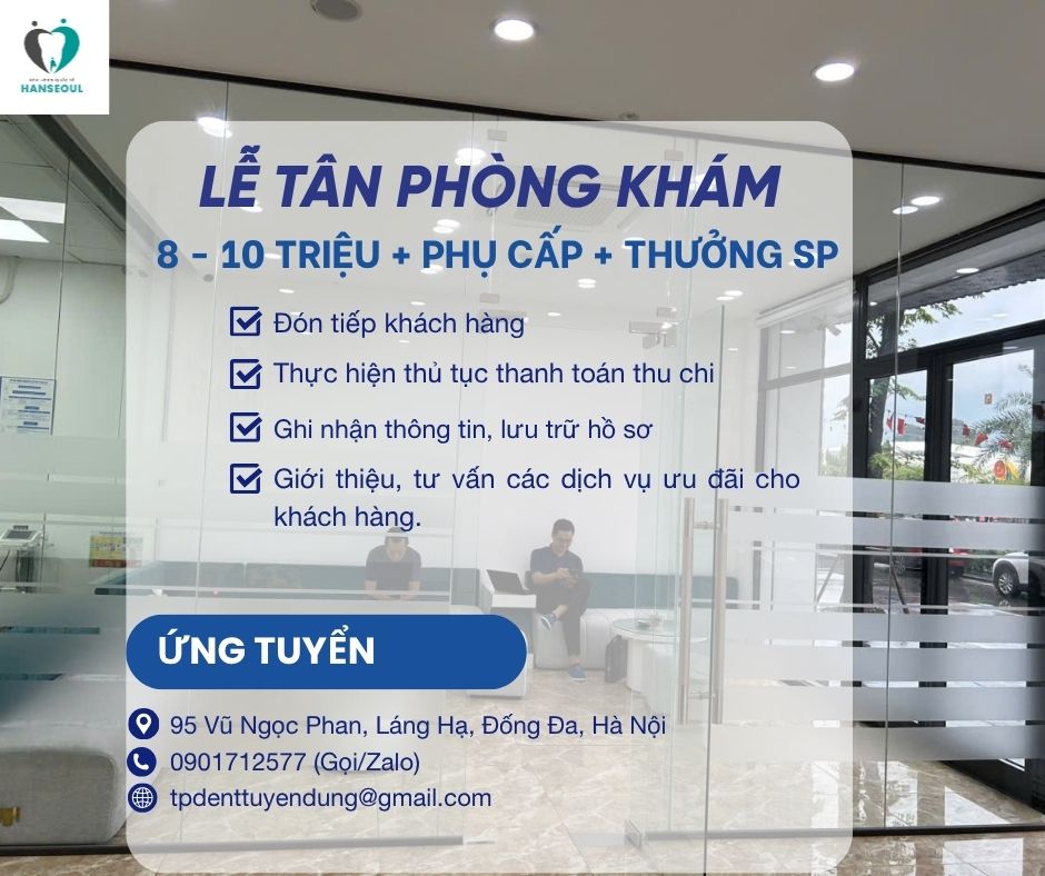 Lễ Tân Phòng Khám Nha Khoa