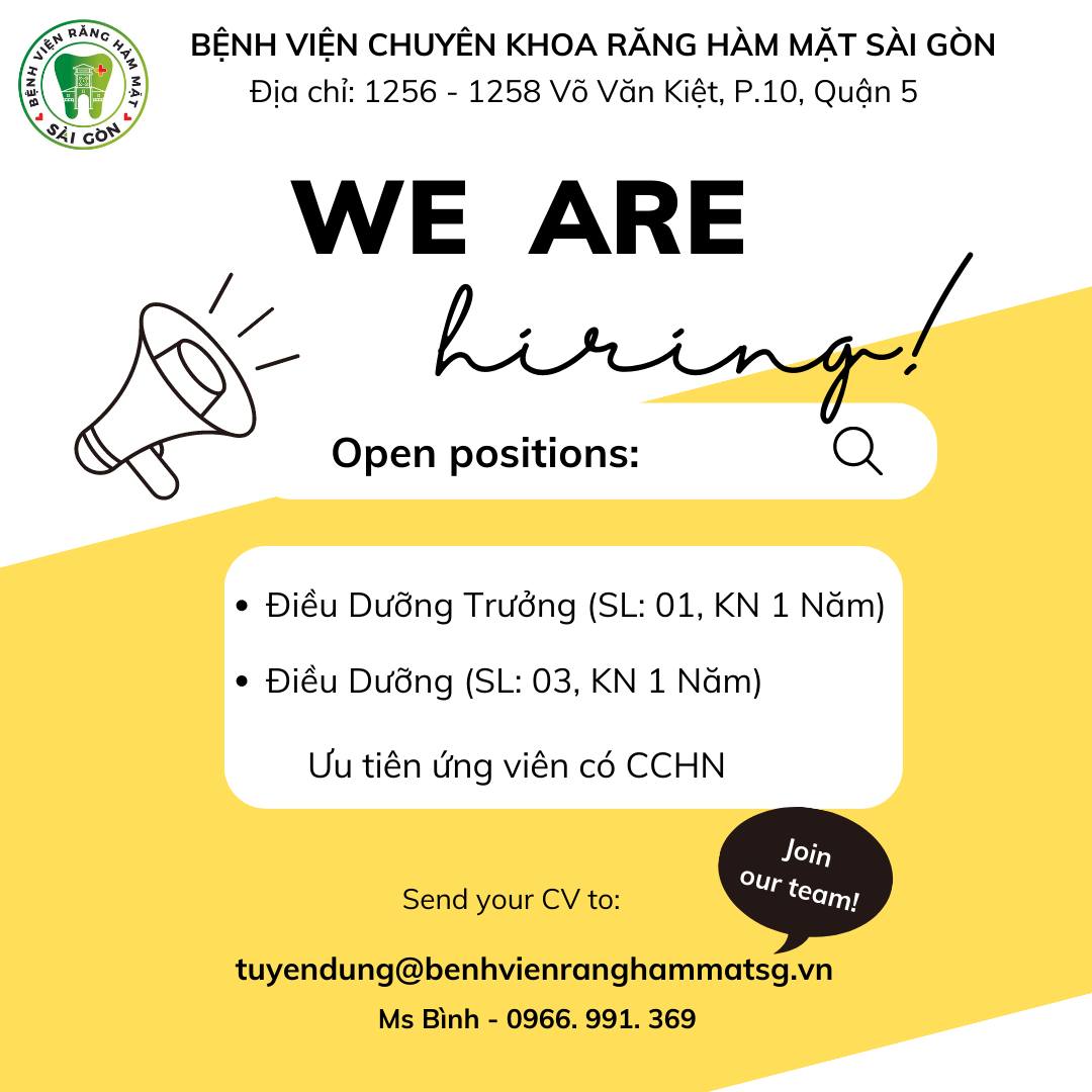 BỆNH VIỆN CHUYÊN KHOA RĂNG HÀM MẶT SÀI GÒN