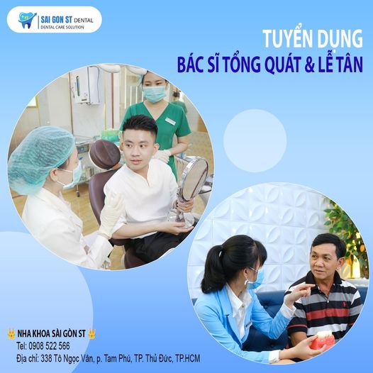 🔥GÓC TUYỂN DỤNG Nha khoa Sài Gòn S.T xin thông báo tuyển dụng các vị trí: