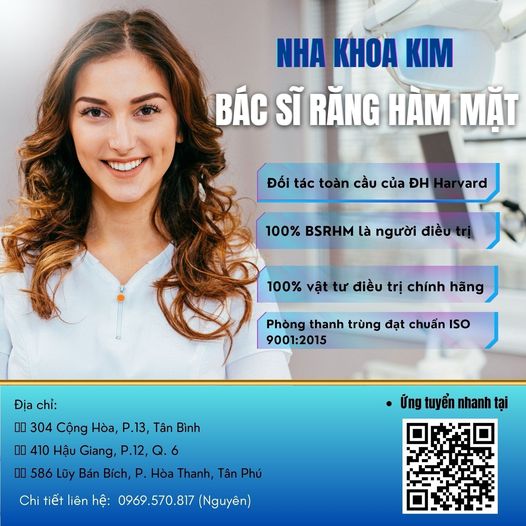 [KIMDENTAL] HỆ THỐNG NHA KHOA TOP ĐẦU CẢ NƯỚC TUYỂN DỤNG BÁC SĨ RĂNG HÀM MẶT