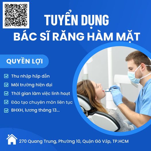 Hệ thống Nha khoa cần chiêu mộ nhân tài gia nhập đội ngũ nhân viên 