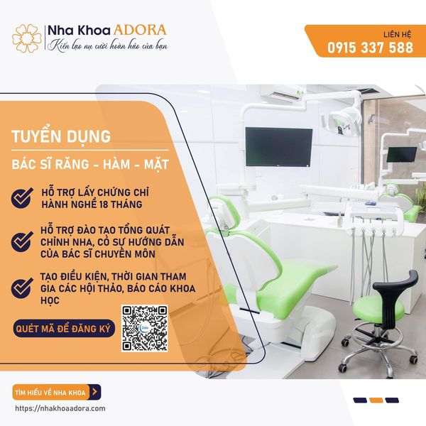 Nha Khoa ADORA_ TUYỂN DỤNG BÁC SĨ RĂNG HÀM MẶT 