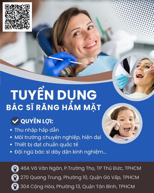 THẮP SÁNG SÁNG MƠ – ỨNG TUYỂN CÙNG NHA KHOA Vị trí: BÁC SĨ RĂNG HÀM MẶT