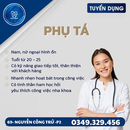🧐🧐TUYỂN DỤNG NHA KHOA ĐÀ LẠT DENTAL  Vị trí : PHỤ TÁ 