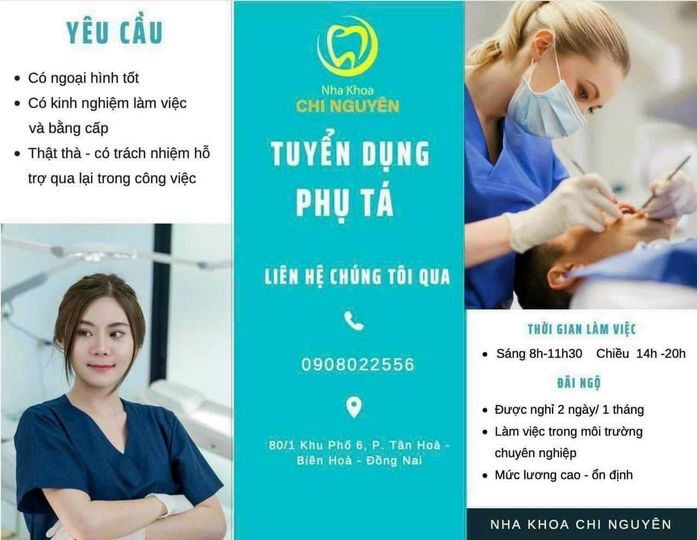 ❌ NHA KHOA CHI NGUYÊN TUYỂN NHÂN SỰ :