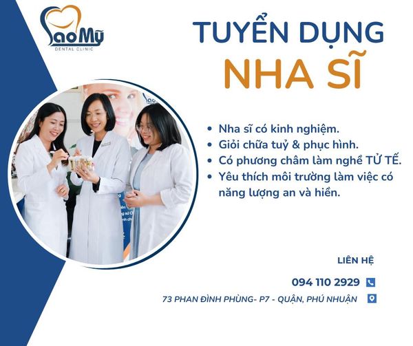 TUYỂN DỤNG NHA SĨ TỔNG QUÁT.