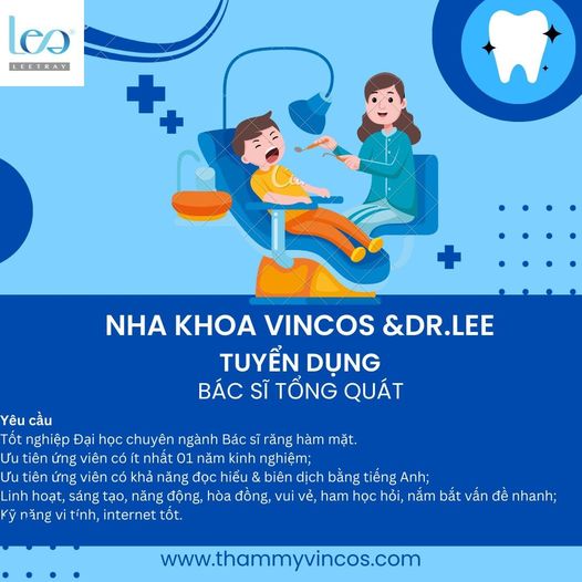 NHA KHOA VINCOS &amp; DR.LEE cần tìm cộng sự
