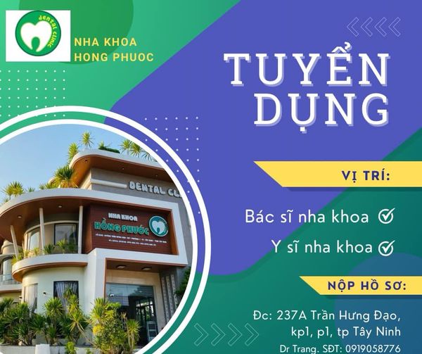 TUYỂN DỤNG Y, BÁC SĨ NHA KHOA TÂY NINH