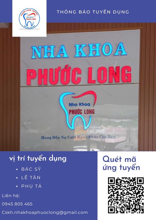 Nha khoa Phước Long Xuân Lộc Đồng Nai cần tuyển:              ✳️ 02 điều trị :