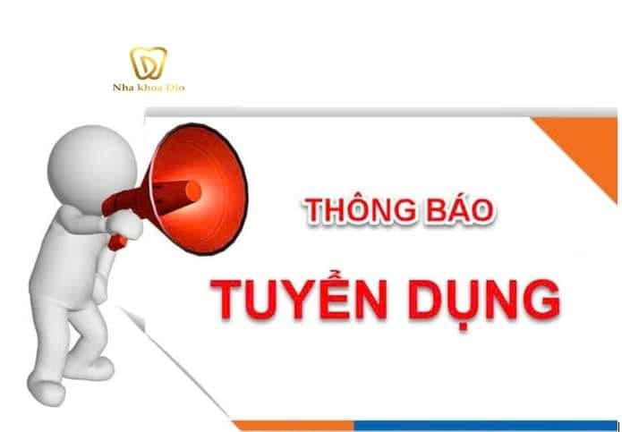 Nha Khoa Dio tuyển dụng 5 bạn nữ điều dưỡng kinh nghiệm 6 tháng- 1 năm. 