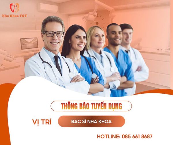 Vị trí tuyển dụng: Bác sĩ Nha Khoa 