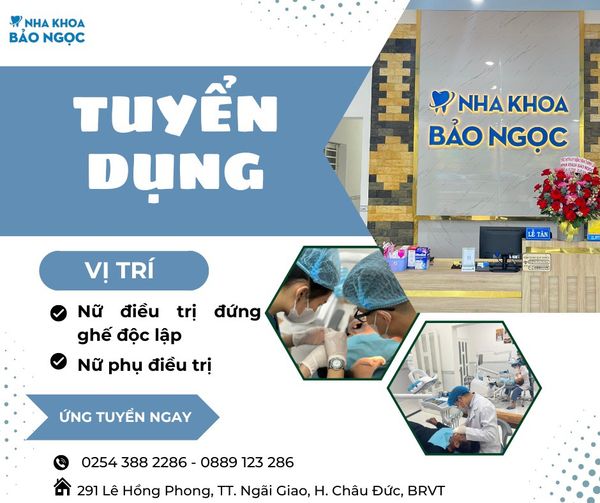  cần ứng tuyển 1 số vị trí sau:     ✅Nữ điều trị đứng ghế độc lập    ✅Nữ phụ điều trị