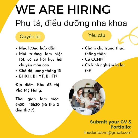 TUYỂN ĐIỀU DƯỠNG PHỤ TÁ NHA KHOA