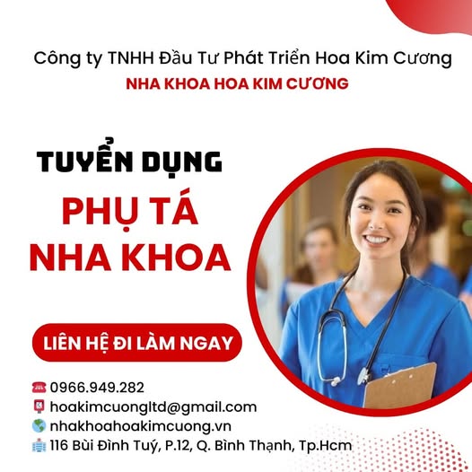 Tìm đồng đội ✅ Vị Trí: Phụ tá nha khoa