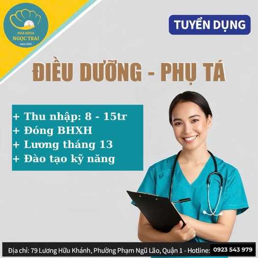 [NHA KHOA NGỌC TRAI - TUYỂN DỤNG PHỤ TÁ NHA KHOA]