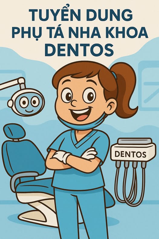 NHA KHOA DENTOS TUYỂN DỤNG PHỤ TÁ