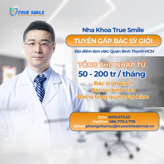  TUYỂN DỤNG GẤP CHO PHÒNG KHÁM NHA KHOA Ở HÀ NỘI VÀ HỒ CHÍ MINH 📢