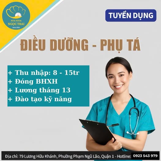 NHA KHOA NGỌC TRAI - TUYỂN DỤNG PHỤ TÁ NHA KHOA