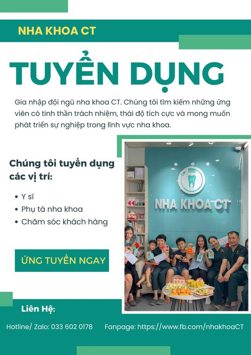 NHA KHOA CT BÌNH DƯƠNG TUYỂN DỤNG