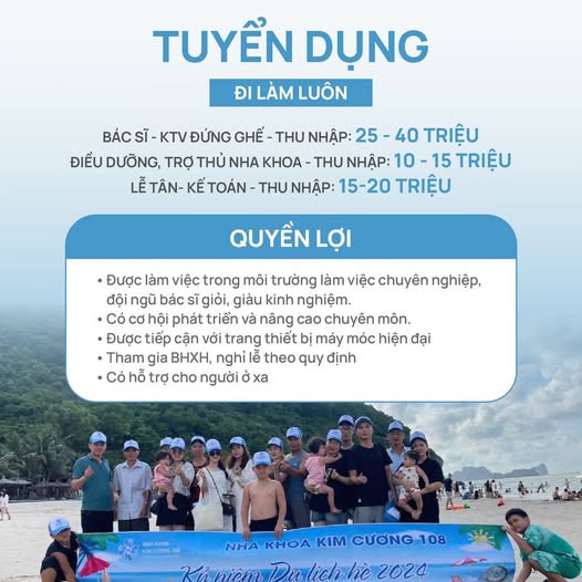 NHA KHOA KIM CƯƠNG 108 - Tuyển Dụng Đi Làm Luôn