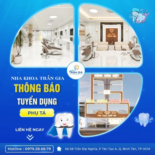 TUYỂN DỤNG PHỤ TÁ NHA KHOA