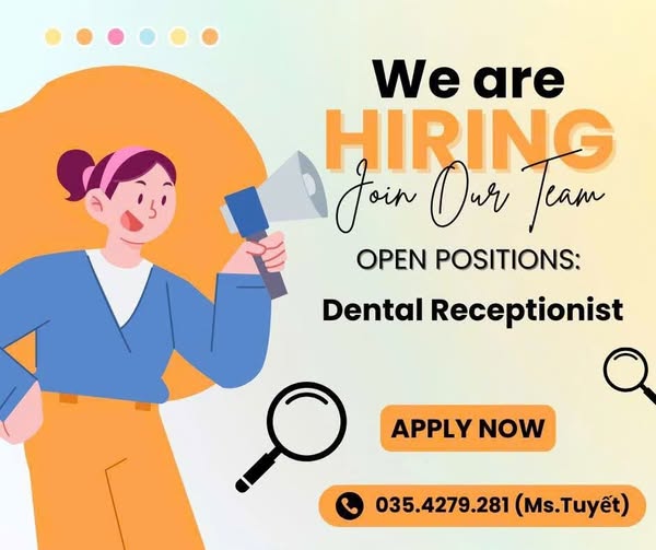 Tuyển dụng LỄ TÂN NHA KHOA 