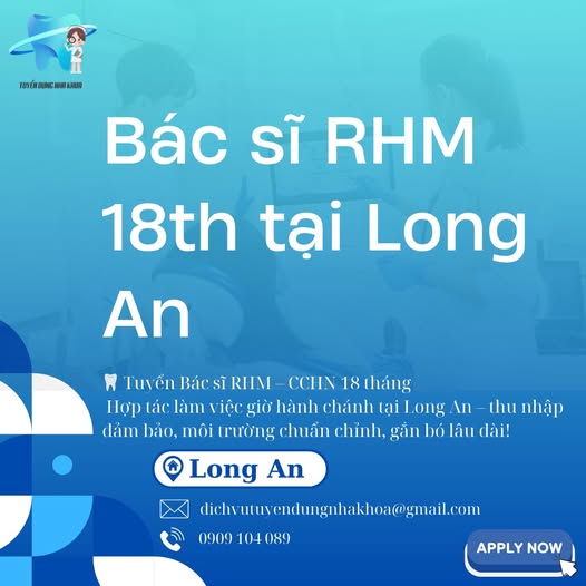 TUYỂN DỤNG BÁC SĨ RĂNG HÀM MẶT