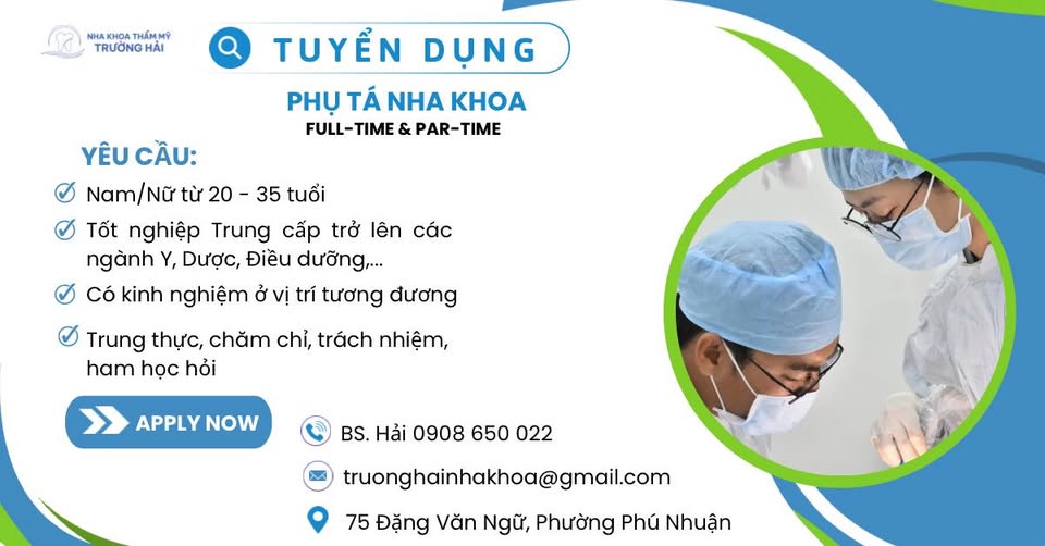 TUYỂN DỤNG – NHA KHOA TRƯỜNG HẢI