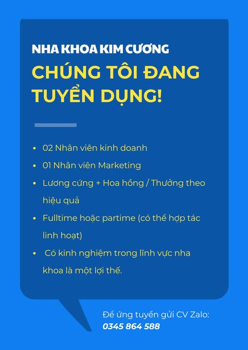 Vị trí tuyển dụng:  02 Nhân viên Kinh doanh 01 Nhân viên Marketing