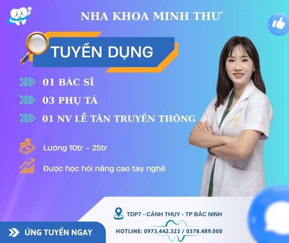 TUYỂN DỤNG NH&Acirc;N SỰ NHA KHOA &ndash; L&Agrave;M VIỆC TẠI PH&Ograve;NG KH&Aacute;M